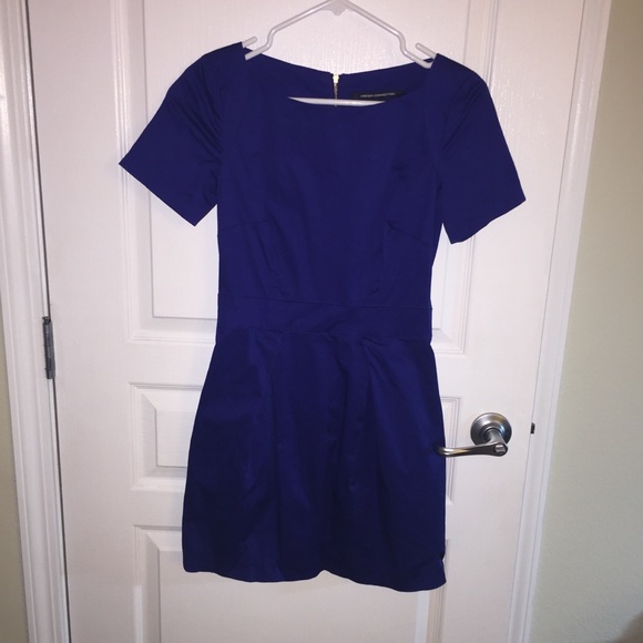 FRENCH CONNECTION monarch blue RICHIE dress 2 - Picture 4 of 8
